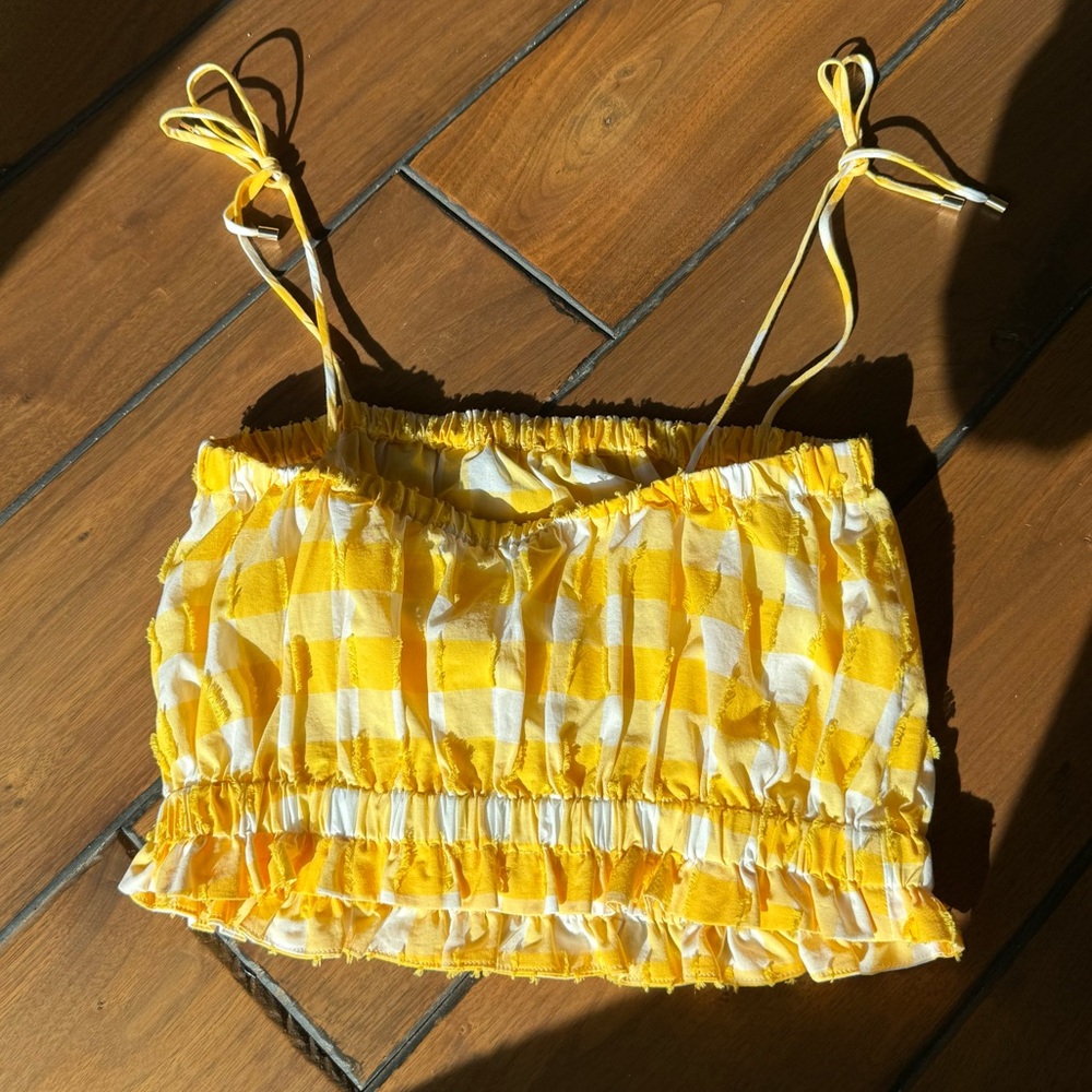 MDS Stripes Cropped Cami Top - Picture 3 of 6